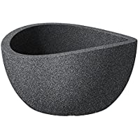 SCHEURICH Wave Bowl 39x39x21cm Schwarz Granit